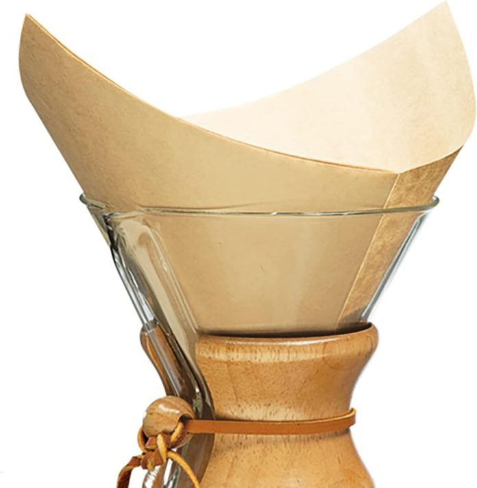 chemex natural coffee filters square 100ct exclusive packaging