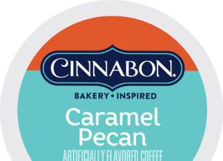 cinnabon classic cinnamon roll keurig single serve k cup pods light roast coffee 48 count