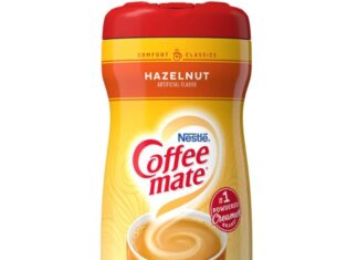 coffee mate powdered creamer variety 4 pk 1 of each of the following original hazelnut french vanilla vanilla caramel