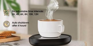 coffee mug warmerelectric coffee warmer for desk with auto shut offcandle warmer 3 temp 6 timer setting smart cup warmer