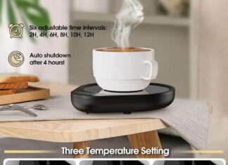 coffee mug warmerelectric coffee warmer for desk with auto shut offcandle warmer 3 temp 6 timer setting smart cup warmer