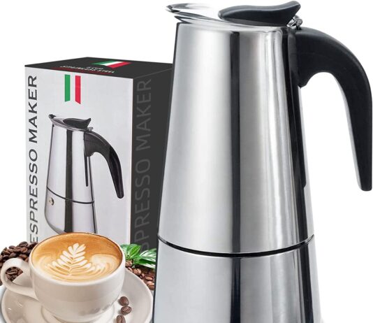 coffee pot stainless steel moka pot italian coffee maker 9 cup15 oz stovetop espresso maker for gas or electric ceramic 