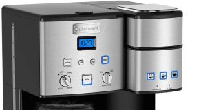 cuisinart ss 20p1 coffee center 10 cup thermal coffeemaker and single serve brewer stainless steel