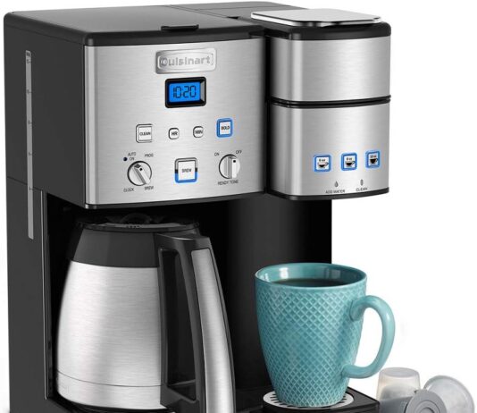 cuisinart ss 20p1 coffee center 10 cup thermal coffeemaker and single serve brewer stainless steel