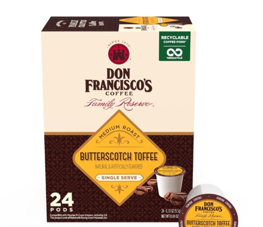 don franciscos kona blend medium roast coffee pods 55 count recyclable single serve coffee pods compatible with your k c