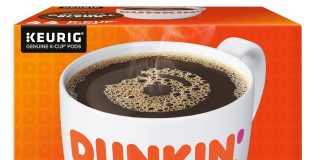 dunkin donuts single serve coffee k cup original blend carton of 44