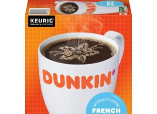 dunkin french vanilla flavored coffee 22 keurig k cup pods