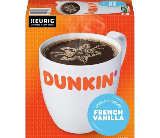 dunkin french vanilla flavored coffee 22 keurig k cup pods