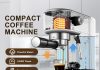 espresso machines 20 bar espresso maker for home with milk frother compact coffee machine for latte macchiato cappuccino