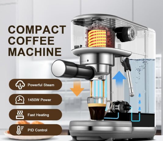 espresso machines 20 bar espresso maker for home with milk frother compact coffee machine for latte macchiato cappuccino