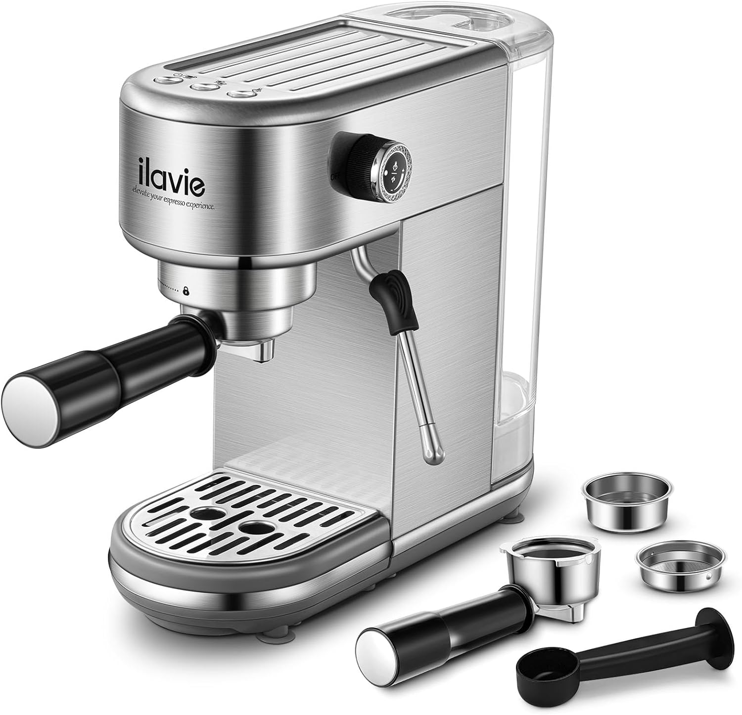 Espresso Machines 20 Bar, Espresso Maker for home with Milk Frother, Compact Coffee Machine for Latte, Macchiato, Cappuccino
