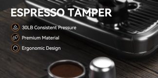 espresso tamper 533mm morils walnut wood coffee tamper adjustable depth stainless steel base fits for all 533mm 54mm por