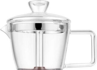 geesta moka pot premium crystal glass top stovetop espresso moka pot 6 cup coffee maker 240ml85oz6 cup espresso cup40ml