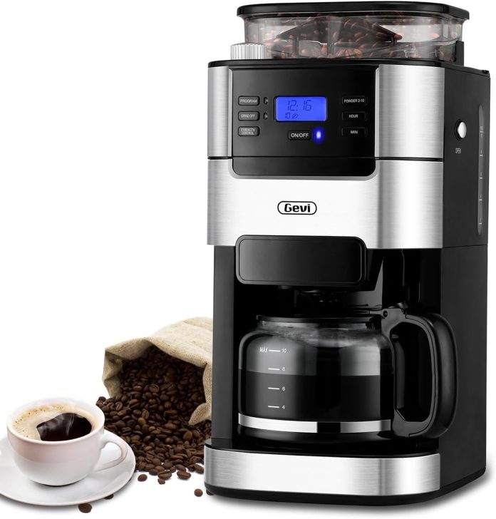 gevi 20 bar compact professional espresso coffee machine with milk frother for espresso latte and cappuccino burr coffee