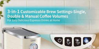 gevi espresso machine 20 barprofessional espresso make with 35 precise grind settings combos commercial espresso machine