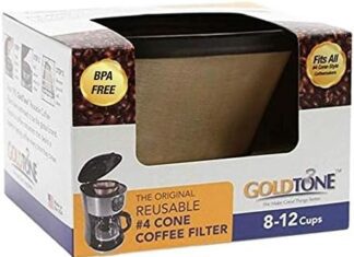 goldtone brand made in the usa reusable no4 cone style replacement coffee filter replaces your cuisinart permanent coffe