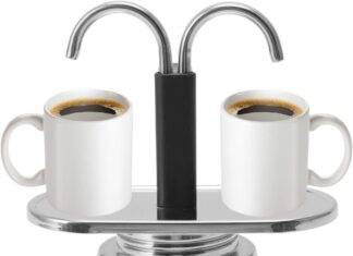 gowenic 2 cup stovetop espresso maker moka pot classic italian coffee maker espresso maker stovetop 100ml double head st