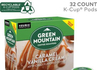 green mountain coffee roasters caramel vanilla cream pods review