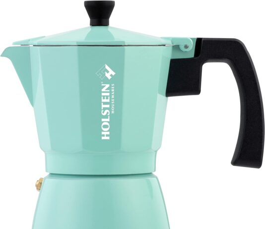 holstein housewares 6 cup aluminum stovetop espresso maker and moka pot great tasting traditional espresso coffee italia
