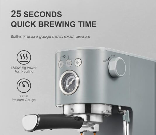 ihomekee espresso machine coffee makers 15 bar cappuccino machines with milk frother for espressocappuccinolattemocha fo