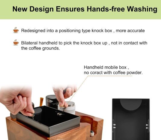 ikape v2 espresso knock box 58mm espresso coffee organizer box fit for storage 58mm espresso tamper distributor portafil