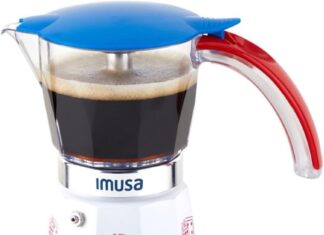 imusa 3 6 cup electric espresso maker with detachable base black