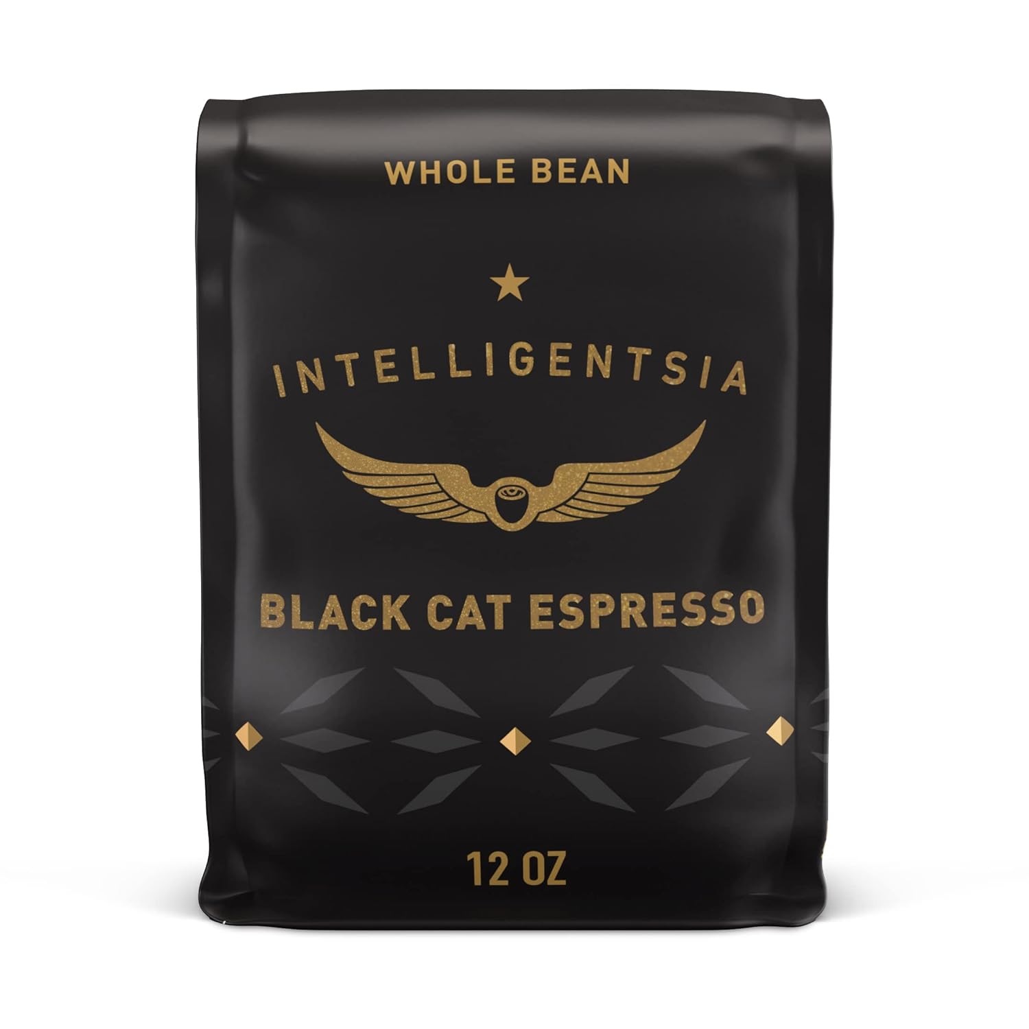 Intelligentsia Coffee, Medium Roast Whole Bean Coffee - Black Cat Espresso 12 Ounce Bag with Flavor Notes of Stone Fruit, Dark Sugars and Dark Chocolate
