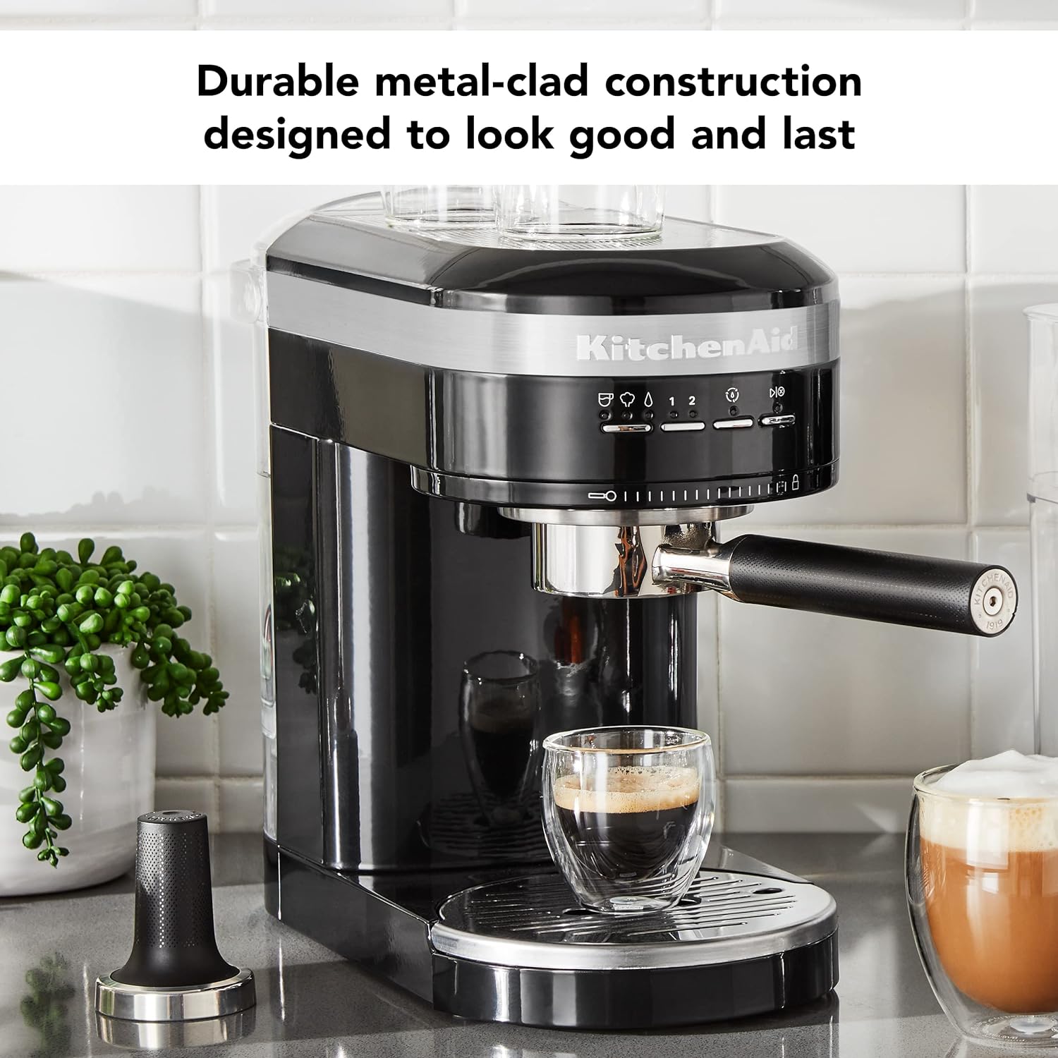 KitchenAid Semi-Automatic Espresso Machine KES6403, Black Matte, 1.4 Liters