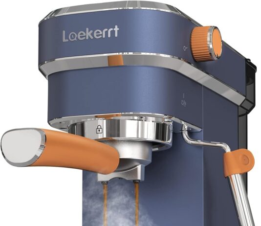 laekerrt 20 bar espresso maker cmep01 with milk frother steamer home expresso coffee machine for cappuccino and latte na