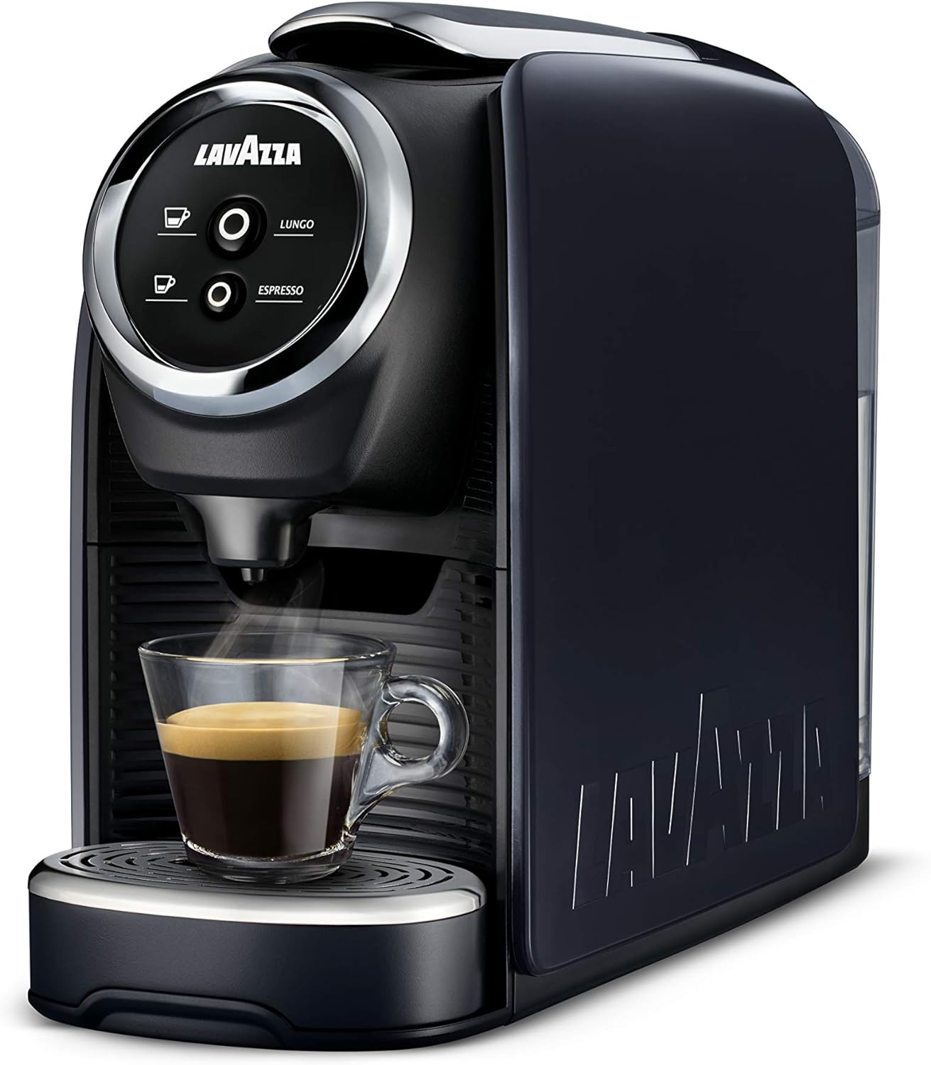 Lavazza BLUE Classy Mini Single Serve Espresso Coffee Machine LB 300, 5.3 x 13 x 10.2 2 Coffee selections: simple touch controls, 1 programmable free dose and 1 pre-set