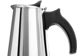 london sip stainless steel stove top espresso maker coffee pot italian moka percolator silver 6 cup