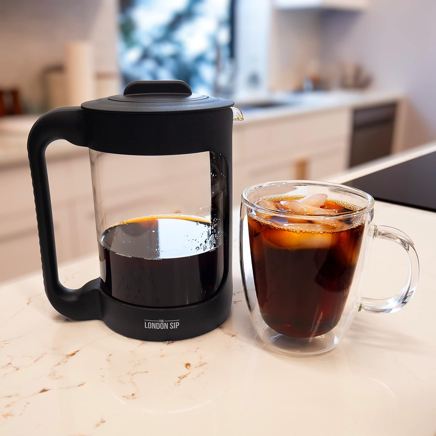 London Sip Stainless Steel Stove-Top Espresso Maker Coffee Pot Italian Moka Percolator, Silver, 6 Cup