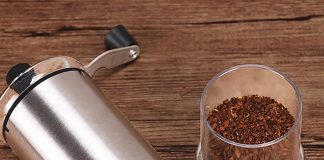 manual coffee bean grinder ceramic burrs hand stainless steel coffee grinder