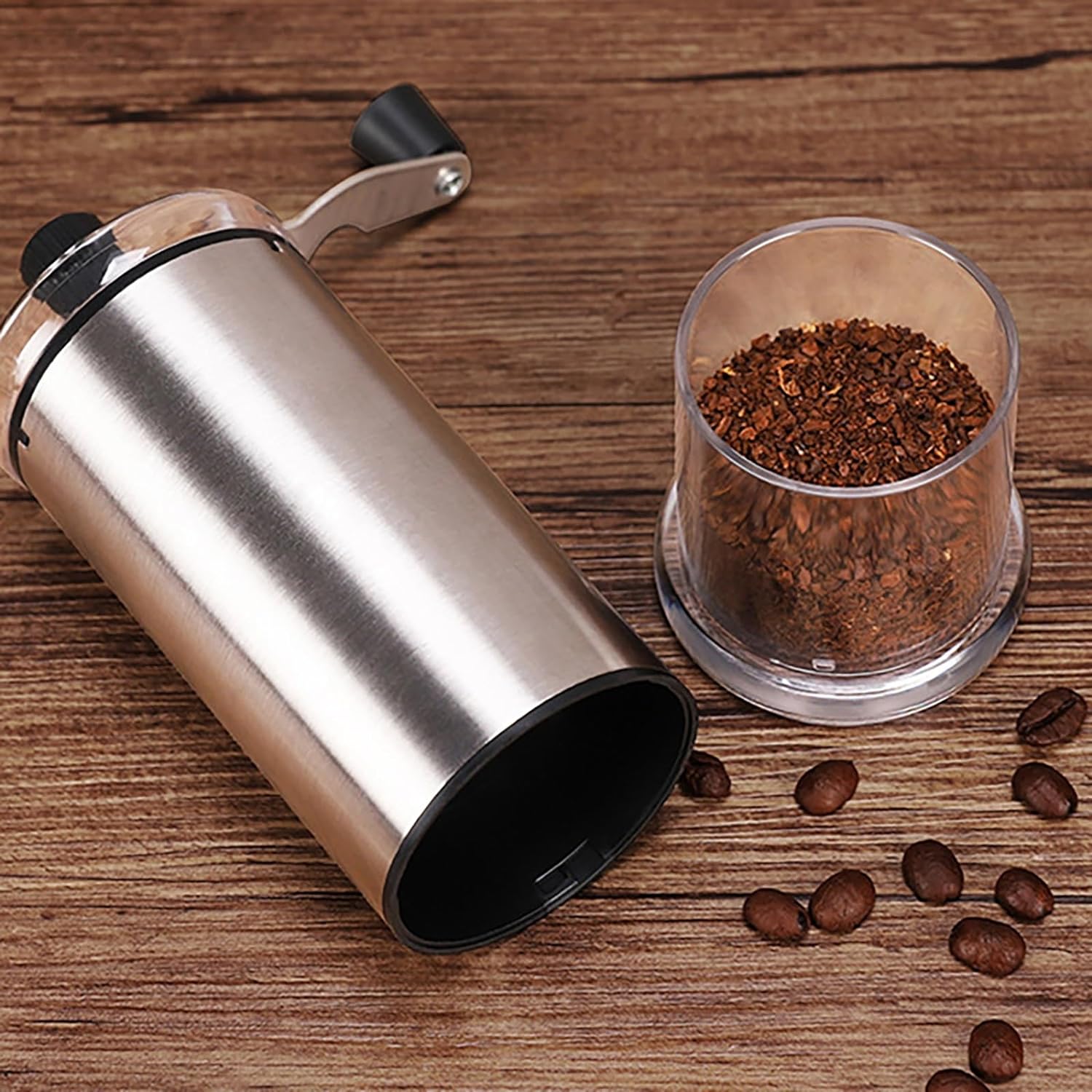Manual Coffee Bean Grinder Ceramic Burrs Hand Stainless Steel Coffee Grinder