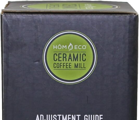 HomEco Manual Coffee Grinder Review manual coffee grinder adjustable ceramic burr grinders with stainless steel adjustment nut and glass jar by homeco