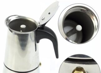 maymii 2 cup100ml stainless steel moka espresso latte percolator stove top coffee maker pot