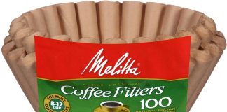 melitta basket coffee filters natural brown unbleached 100 count