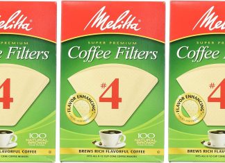 melitta cone coffee filters natural brown 4 300 count pack of 3