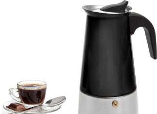 mixpresso 9 cup coffee maker stovetop espresso coffee maker moka coffee pot with coffee percolator design stainless stee