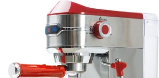 mixpresso professional espresso machine for home 15 bar with milk frother steam wand espresso maker with double cup spli