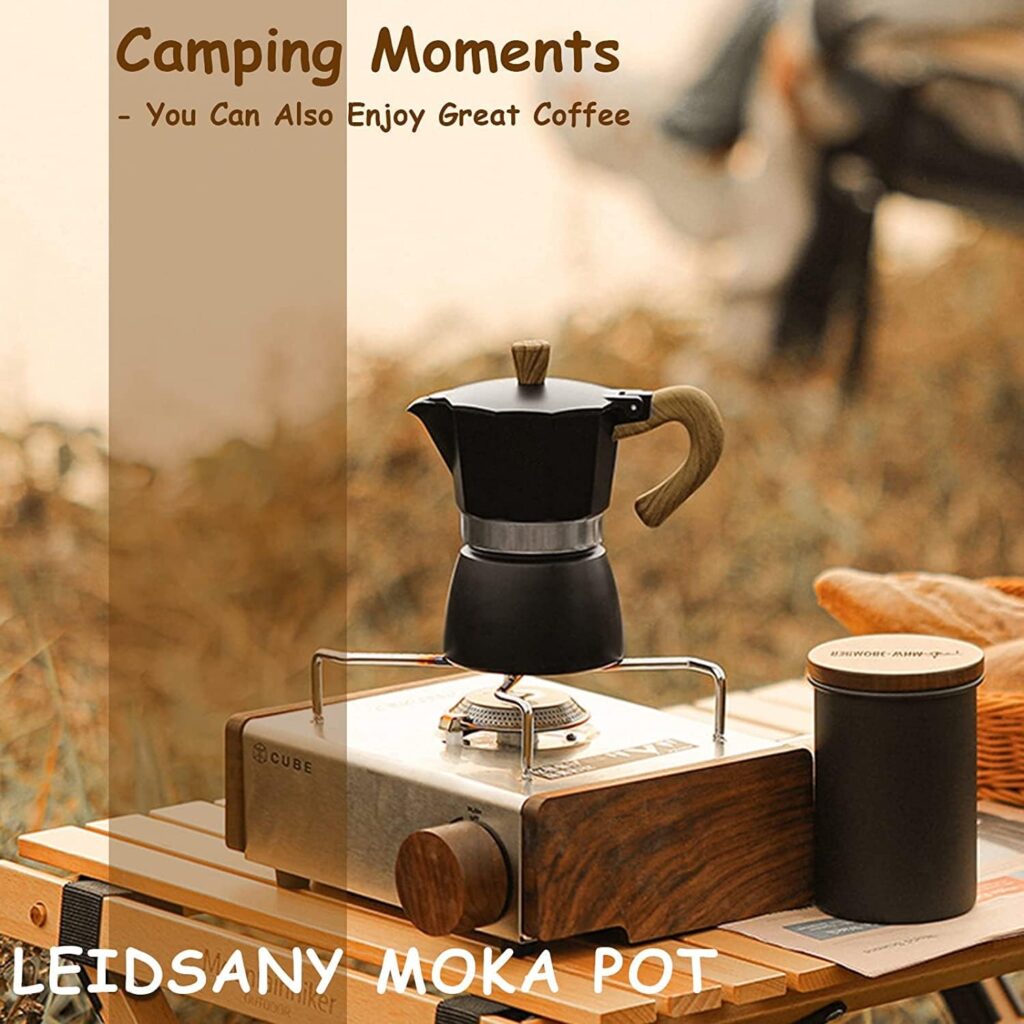 Stove Camping Cappuccino Maker Stovetop Espresso Camping Coffee