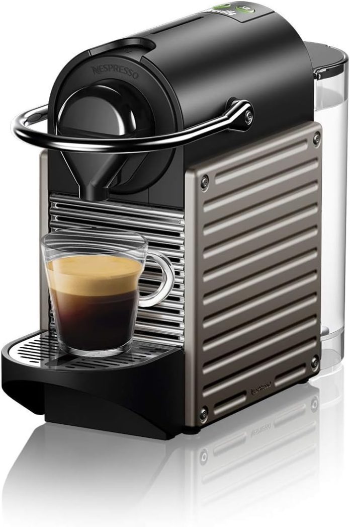 nespresso bec430ttn pixie espresso machine 24 ounces by breville titan