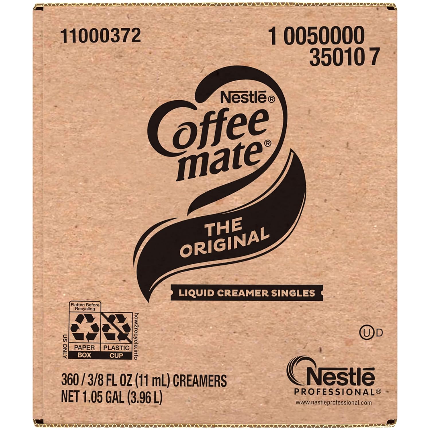 Nestle Coffee mate Coffee Creamer, Original, Liquid Creamer Singles, Non Dairy, No Refrigeration, Box of 360
