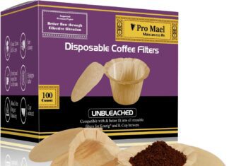 pro mael disposable k cup filters coffee filter paper for keurig brewers single serve 10 and 20 use with reusable k cup