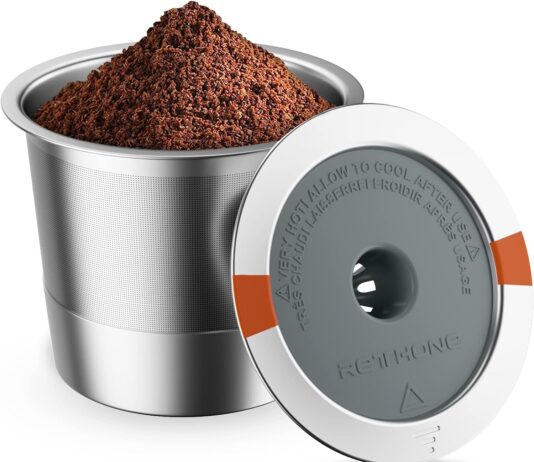 rethone k cup reusable coffee pods stainless steel reusable k cups coffee filter compatible for keurig 10 20 coffee make