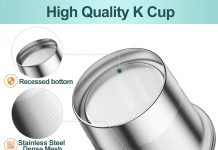 rethone k cup reusable coffee pods universal stainless steel reusable k cups compatible with keurig 10 20 coffee machine