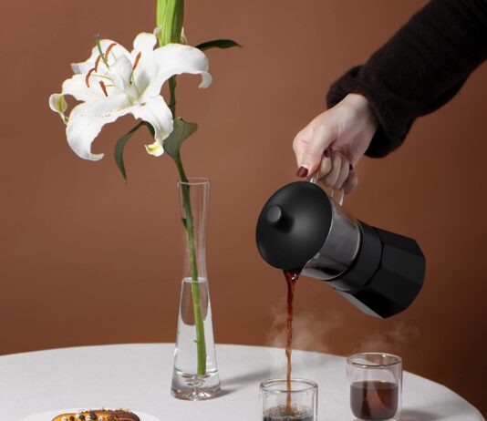sixaquae moka stovetop espresso makercrystal glass top aluminum espresso moka potclassic italian coffee maker240ml6cup