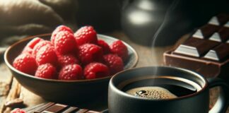 smart sips decaf chocolate raspberry coffee medium roast decaffeinated gourmet flavored coffee single serve pods for keu