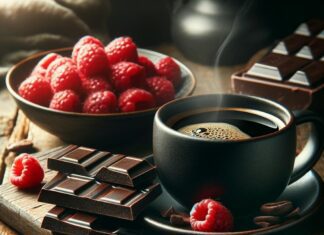 smart sips decaf chocolate raspberry coffee medium roast decaffeinated gourmet flavored coffee single serve pods for keu