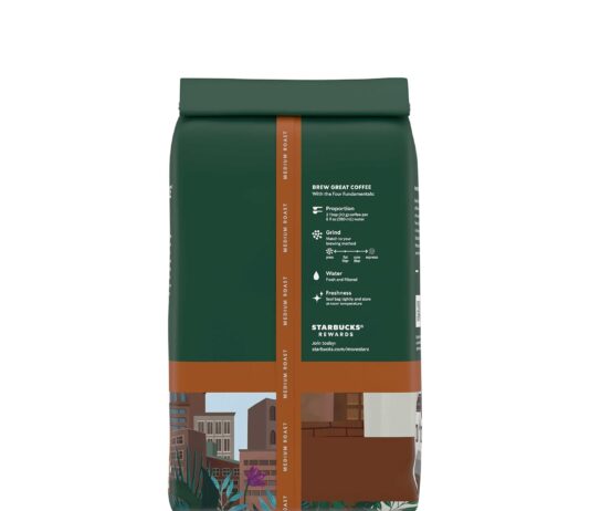 starbucks medium roast whole bean coffee pike place 100 arabica 1 bag 18 oz